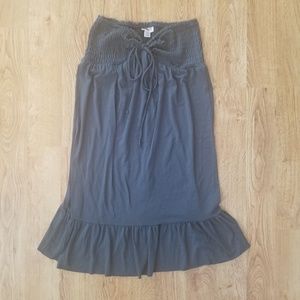 Gray Medium Tube Top Dress
